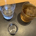 わたべ - 冷酒＋ウーロン茶（切り出し氷）