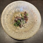 わたべ - お通し（ほたるいかとおじゃがのアンチョビ和え）