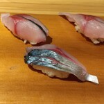 肴と鮨 津作 - 生鯖寿司