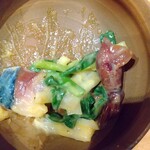 肴と鮨 津作 - さばぬた（蛍烏賊も混ざっている）