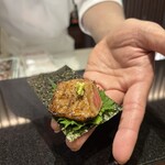 鮨 くまくら - まぐろの脳天炙り