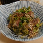 鮨ト酒 遠囲屋 - 菜の花とホタルイカの酢みそ和え