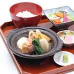 Ise chicken and soft-boiled egg set meal