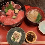 佐賀昇 - 本日の限定ランチ（マグロとカツオ）