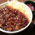 極楽湯 食事処 - ソースかつ丼。