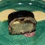 鮨処 池上 - 玉子と干瓢と三つ葉の巻物
