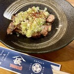 やきとり山長 - レバーのねぎまみれ