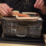 鮨処 池上 - 香住の松葉蟹の炭焼き