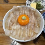 みなと食堂 - ひらめ漬け丼