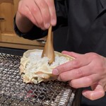 鮨処 池上 - 蟹身の蟹味噌和え