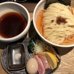 鴨出汁中華蕎麦 麺屋yoshiki - 鴨出汁手揉み昆布水つけ蕎麦(醤油)