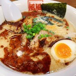 風風ラーメン - バリ黒豚骨＠1,070-