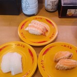 スシロー - イカ→エビ→炙りサーモン