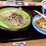 山田うどん - ざるそば変更