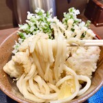 まる博 - かしわ天ぶっかけ（並・冷）（￥850）