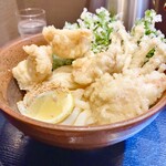 まる博 - かしわ天ぶっかけ（並・冷）（￥850）