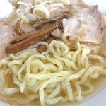 うえんで - 会津山塩と帆立のチャーシュー麺（並；中太ちぢれ麺）