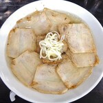 Uende - 会津山塩と帆立のチャーシュー麺（並；中太ちぢれ麺）