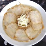 うえんで 山鹿店 - 会津山塩と帆立のチャーシュー麺（並；中太ちぢれ麺）