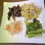 板前焼肉 一斗 - ナムル盛合わせ