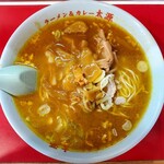 ラーメン＆カレー専門店 太源 - カレーラーメン 硬め ニンニクちょっと