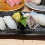 回転寿司 鮮 - イカ5点