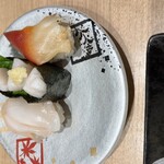 回転寿司 鮮 - 貝3点