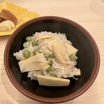 味ひろ - 筍とうすい豆のご飯