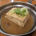 立呑処　へそ - 「豆腐だけ煮込み」(￥240)