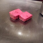 三笠会館 聖せき亭 - 茜Ｂコース14,800円〜岩手黒毛和牛とオマール海老の鉄板焼きコース〜から鉄板で仕上げる逸品は近江八幡蒟蒻ステーキ