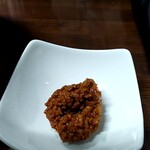 らーめん蔵花 - 恐らく台湾メンチ、味変用