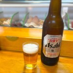 Douraku Sushi - 昼のビールはやめられません。