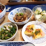 足もみと古民家カフェ クムラ  - 小鉢 2024年3月