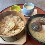 仙堂庵 - 帆立のおこわ