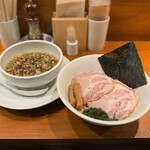 伍年食堂 - 昆布水つけ麺¥1000（替え玉無料）