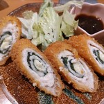 和楽 - 鶏大葉チーズ巻揚げ