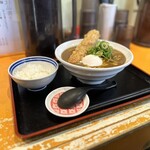 Yamabukiya - ■とり天 カレーうどん(小ごはん付き) ￥990