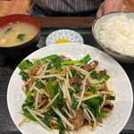 高砂食堂 - レバニラ炒め定食