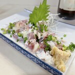 つるや - 釣り鰺刺身