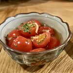 Sakaba Aomon - プチトマトのガリ漬け(お通し)
