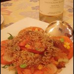 ラ・パール・デサンジュ - トマトとちりめんじゃこのサラダ