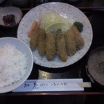 山喜 - カキフライ定食（850円）