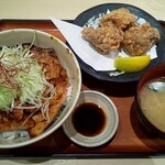 Kikuyoshi - 十勝豚丼セット、釧路ザンギ（３個）