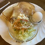 珈琲館 - サラダとトーストセット　モーニング