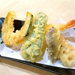 十割そば 利府庵 - 天ぷら