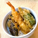 十割そば 利府庵 - ミニ天丼