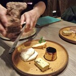 Osteria Benedetta - ドルチェ３種盛り合わせ ＆ 本日のセミフレッド（半人前）