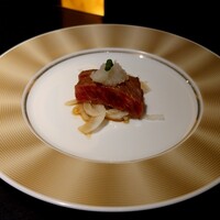 仙台牛焼肉 花牛 - 炙り仙台牛のみぞれ和えのアップ