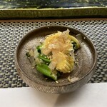 Sushi Okada - ベビーコーン、オクラ、菜の花