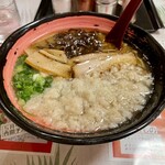 鳥取 鶏・とんこつラーメンつばさ - ぼんの〜ラーメン卵黄抜き